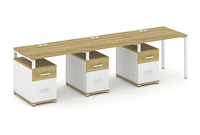 Стол-бенч на 3 места Concept CN.ORS-345 W - фото товара 1 из 4