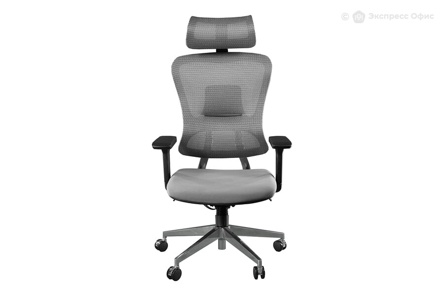  Кресло для руководителя Expert Ergo Fly FLY HBH01C GRAY Ткань серая/Сетка серая - фото товара 2 из 3