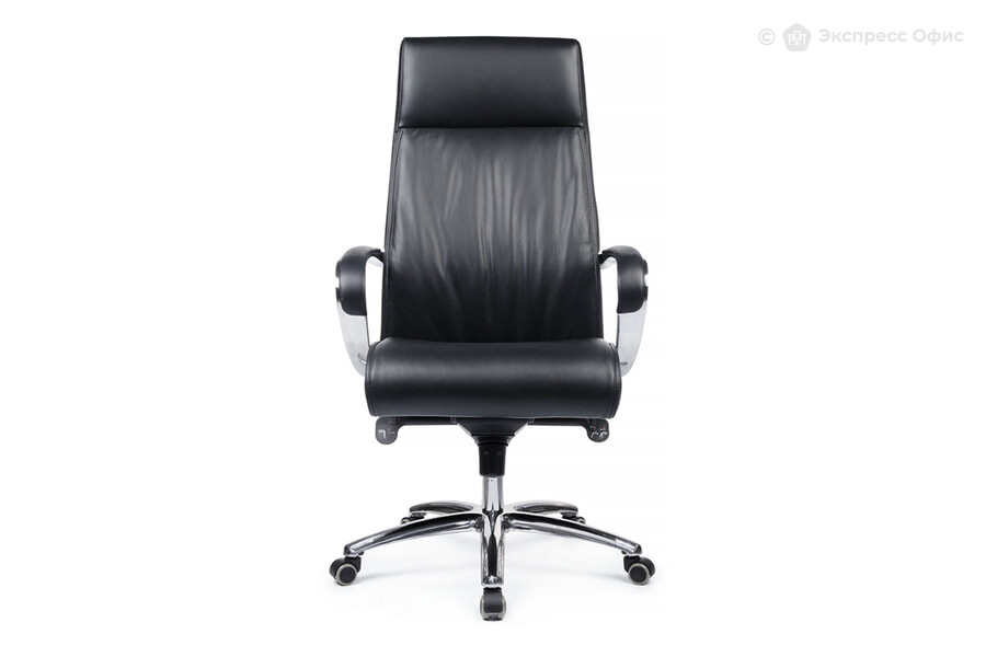  Кресло для руководителя RV Design Gaston 9164 Кожа черная (1A A8) - фото товара 2 из 3