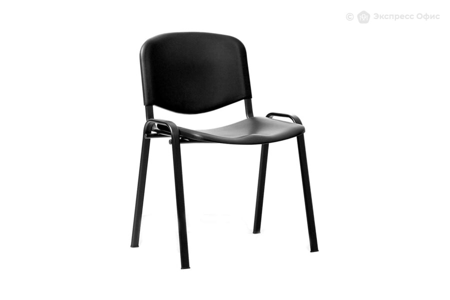  Стул офисный Изо black пластик плюс Пластик черный - фото товара 1 из 3