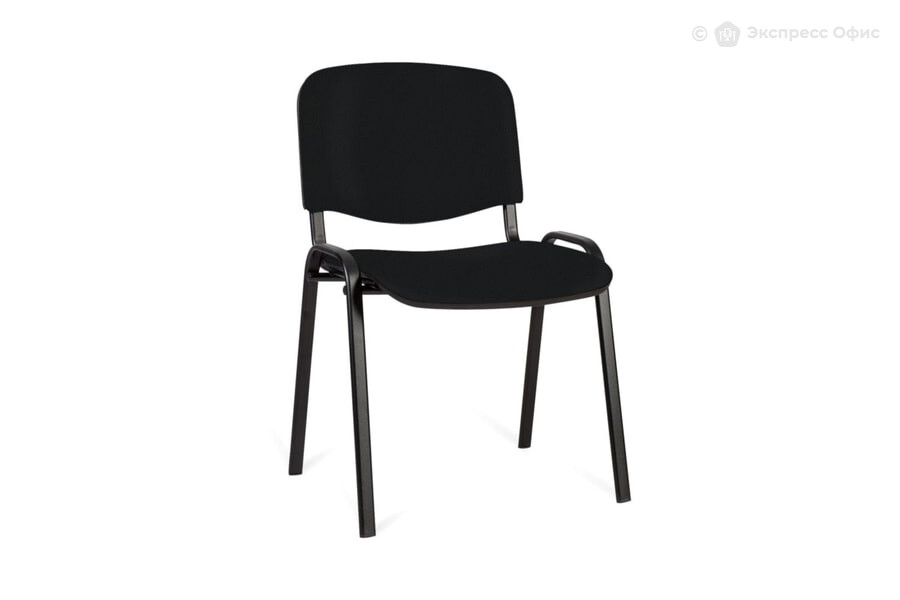  Стул офисный Изо black плюс Кожзам черный - фото товара 1 из 1