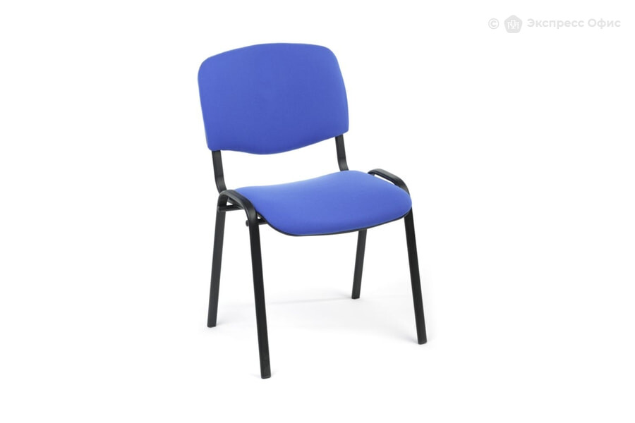  Стул офисный Изо black плюс Ткань синяя В-10 - фото товара 1 из 3