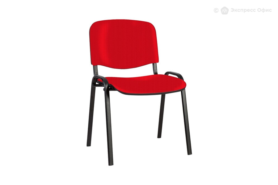  Стул офисный Изо black плюс Ткань красная В-7 - фото товара 1 из 3