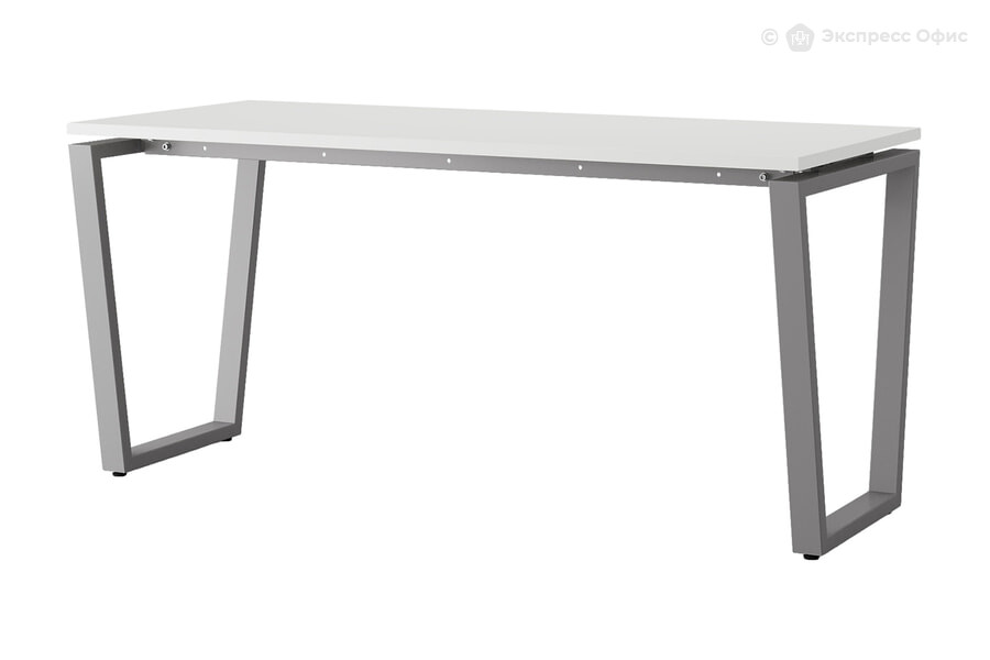 Стол письменный Kobor KOTR-140/70 Белый премиум W1000 ST9/Алюминиевый металлик RAL9006 - фото товара 1 из 1