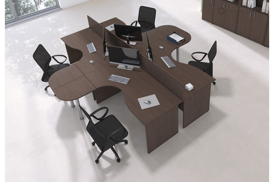 Офисная мебель для персонала Trend Дуб темный - фото товара 4 из 9