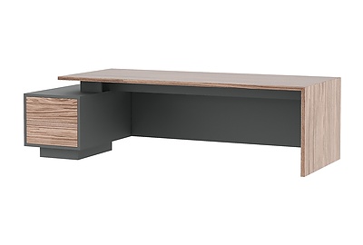 Стол для руководителя на опорной тумбе левый Dali DLI37210232L - фото товара 2 из 4