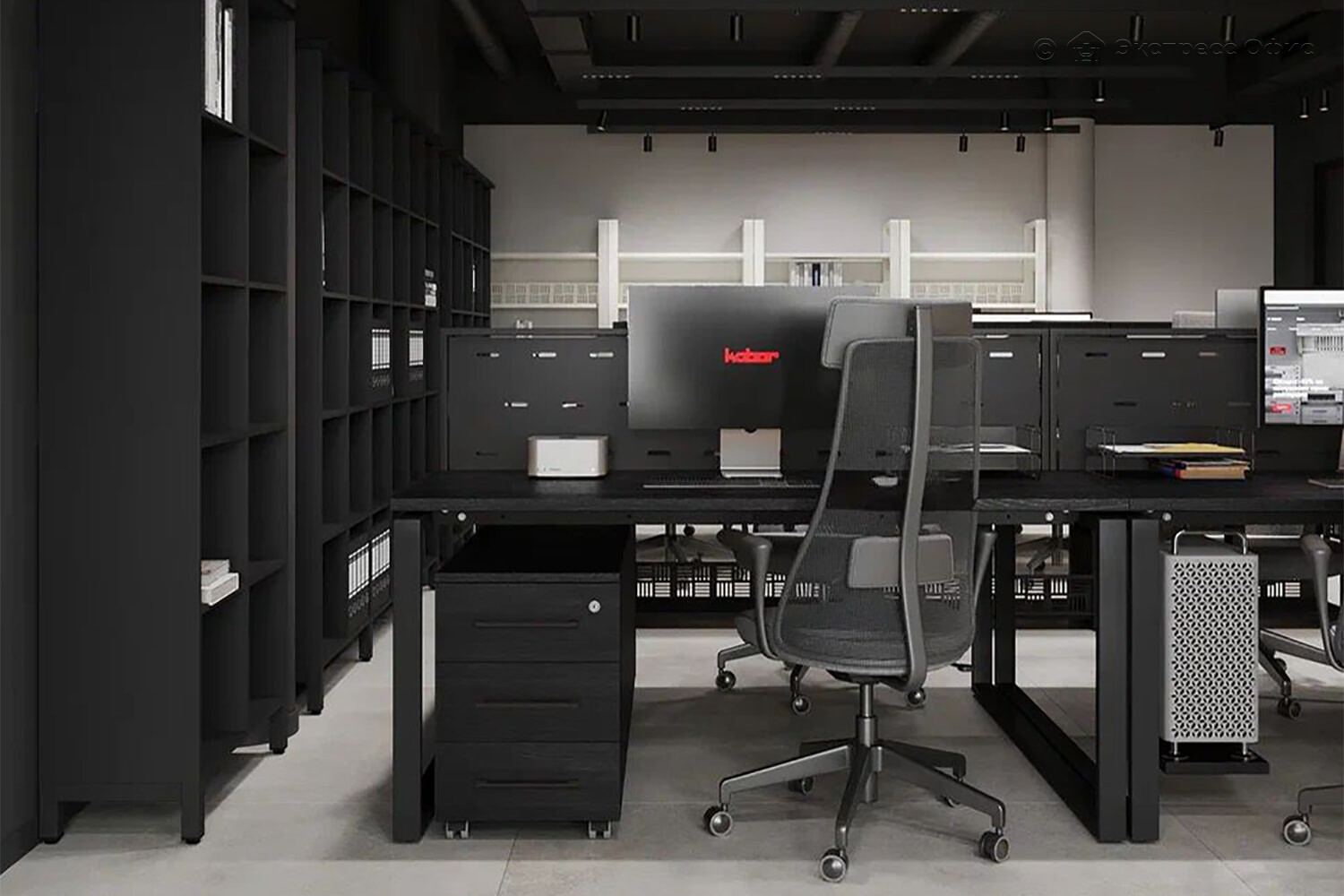 Kobor Древесина графит H1123 ST22/Черный муар RAL9005