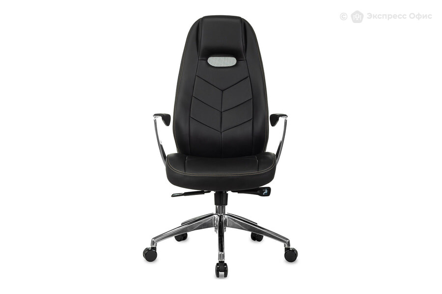  Кресло для руководителя Бюрократ Zen/BLACK Кожа черная - фото товара 2 из 3