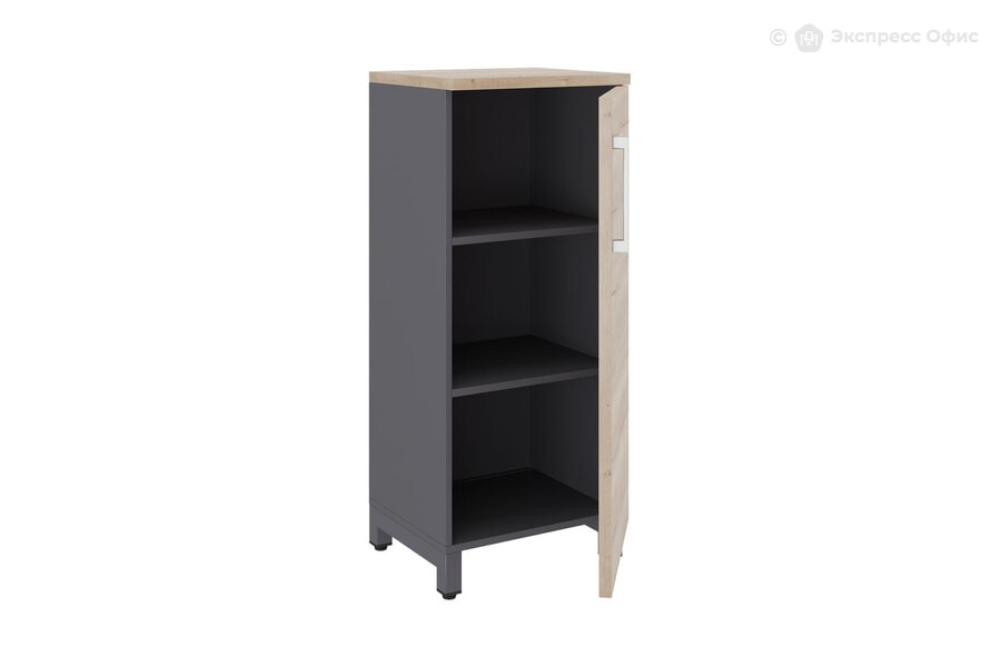  Тумба для документов Kobor HR/3-45/60/M Дуб натуральный H1180 ST37/Графит муар RAL7024 - фото товара 2 из 3