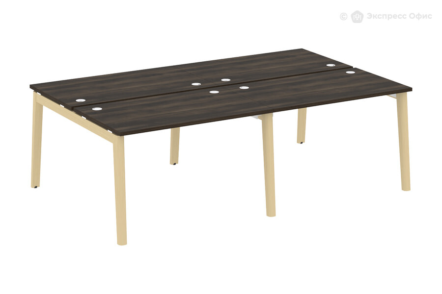  Стол-бенч Onix Wood OW.D.RS-4.2.7 Дуб Мали/Дуб светлый/Металл белый - фото товара 1 из 3