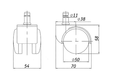 Ролик RSA101 - фото товара 2 из 3