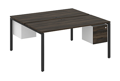 Стол-бенч с подвесными тумбами на 2 места Concept CN.DRS-116 B - фото товара 1 из 4