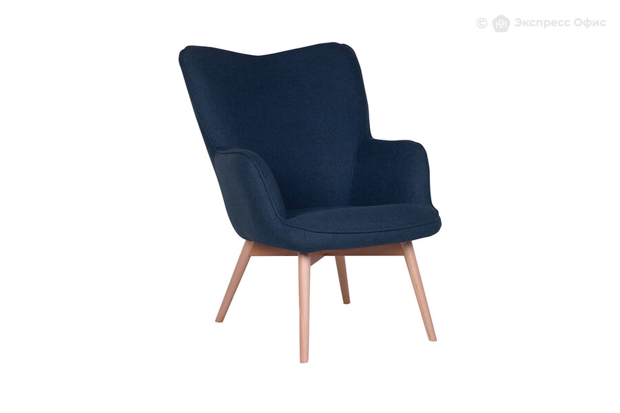  Кресло мягкое Rest LC 01 К-1 Рогожка синяя Endell Col 15 - фото товара 1 из 2
