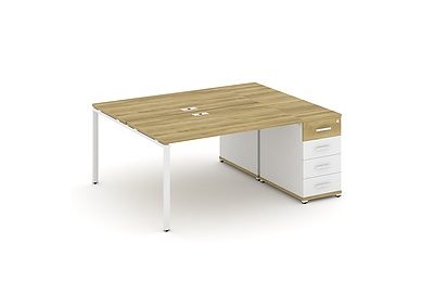 Стол-бенч с одной опорной тумбой Concept CN.DRS-403 W - фото товара 1 из 4