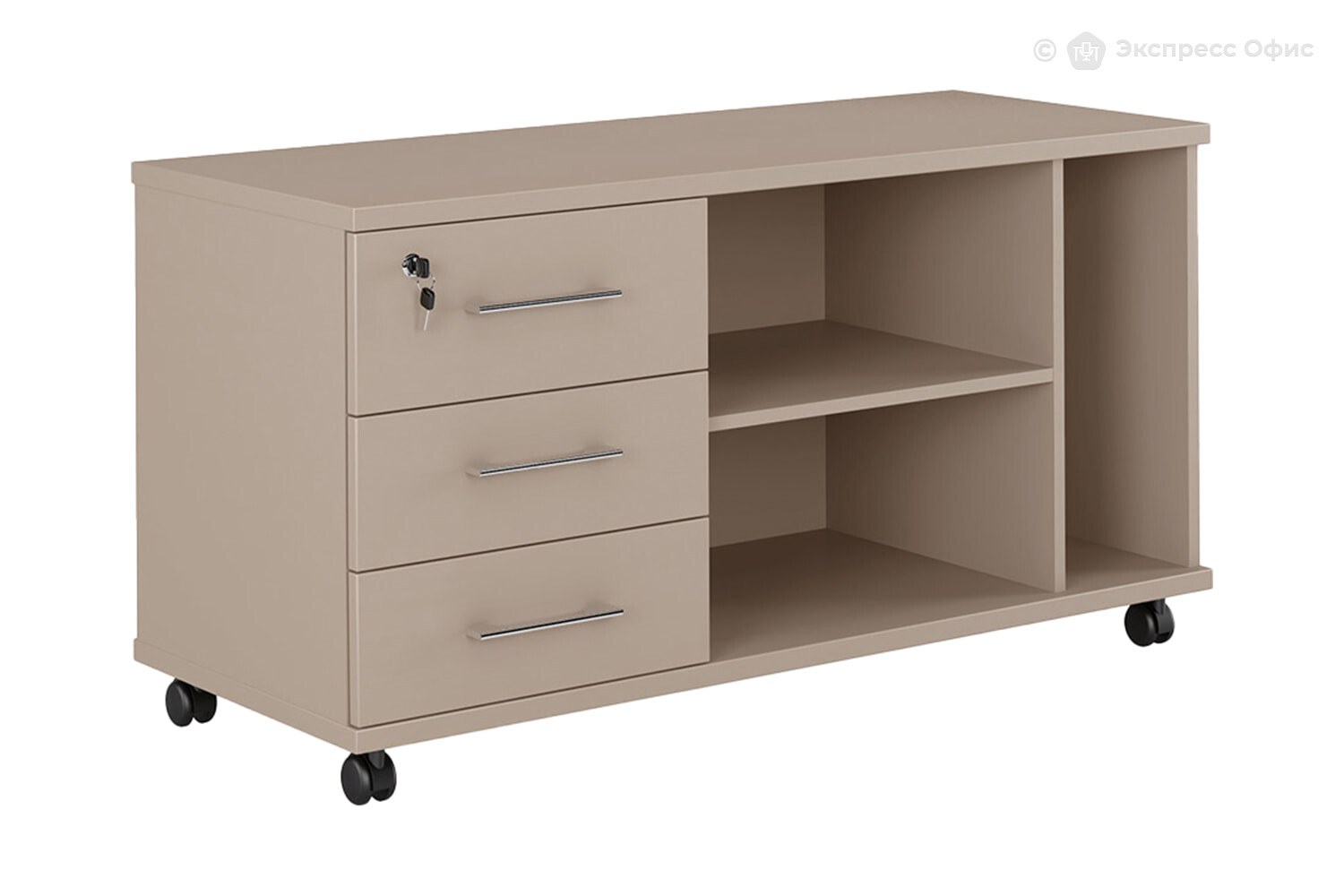 Тумба под оргтехнику на колёсах левая Genesis Operative JNO301SX - фото товара 1 из 2
