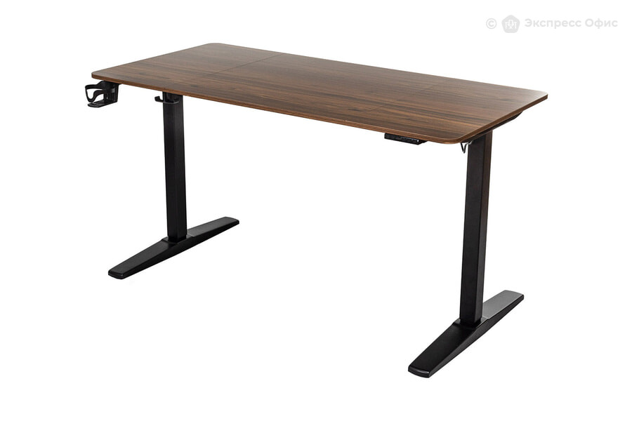  Стол компьютерный игровой с подъемным механизмом Knight Table T3 Орех/Черный - фото товара 1 из 3