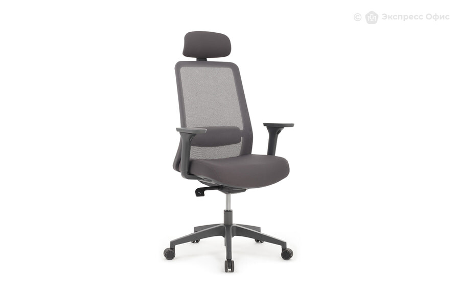  Кресло офисное RV Design Work Ткань серая/Сетка серая box - фото товара 1 из 3