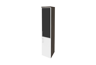Шкаф для документов высокий узкий правый Onix O.SU-1.2 R (R) black - фото товара 1 из 3