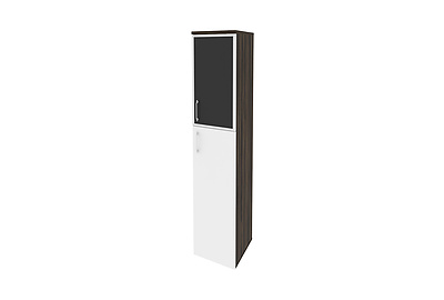 Шкаф для документов высокий узкий правый Onix O.SU-1.7 R (R) black - фото товара 1 из 3