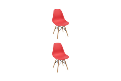 Комплект стульев пластиковых DSL 110 Wood (2 шт) - фото товара 1 из 7