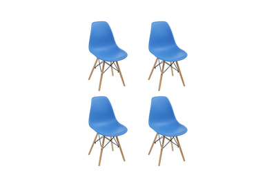 Комплект стульев пластиковых DSL 110 Wood (4 шт) - фото товара 1 из 11