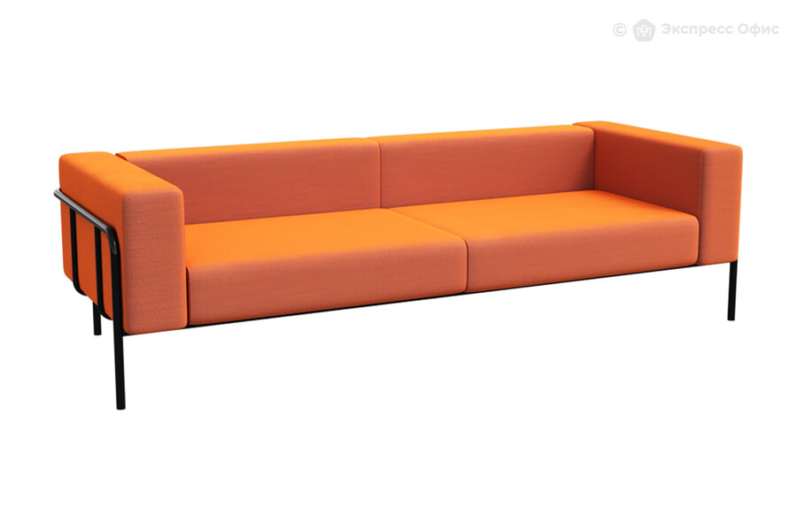  Диван офисный Flex FLX-3 Микровелюр Velvet Lux 72/Металл черный - фото товара 1 из 1