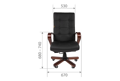 Кресло для руководителя Chairman 424WD - фото товара 4 из 6