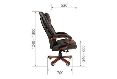 Кресло для руководителя Chairman 408 - фото товара 5 из 6
