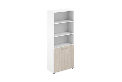 Шкаф для документов высокий полуоткрытый Sigma SG.851.WH.OL - фото товара 1 из 3