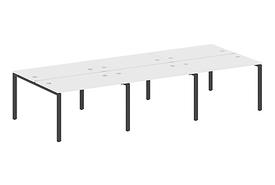 Стол-бенч на 6 мест на П-образном м/к Metal system style БП.СМ-6.2 - фото товара 1 из 3