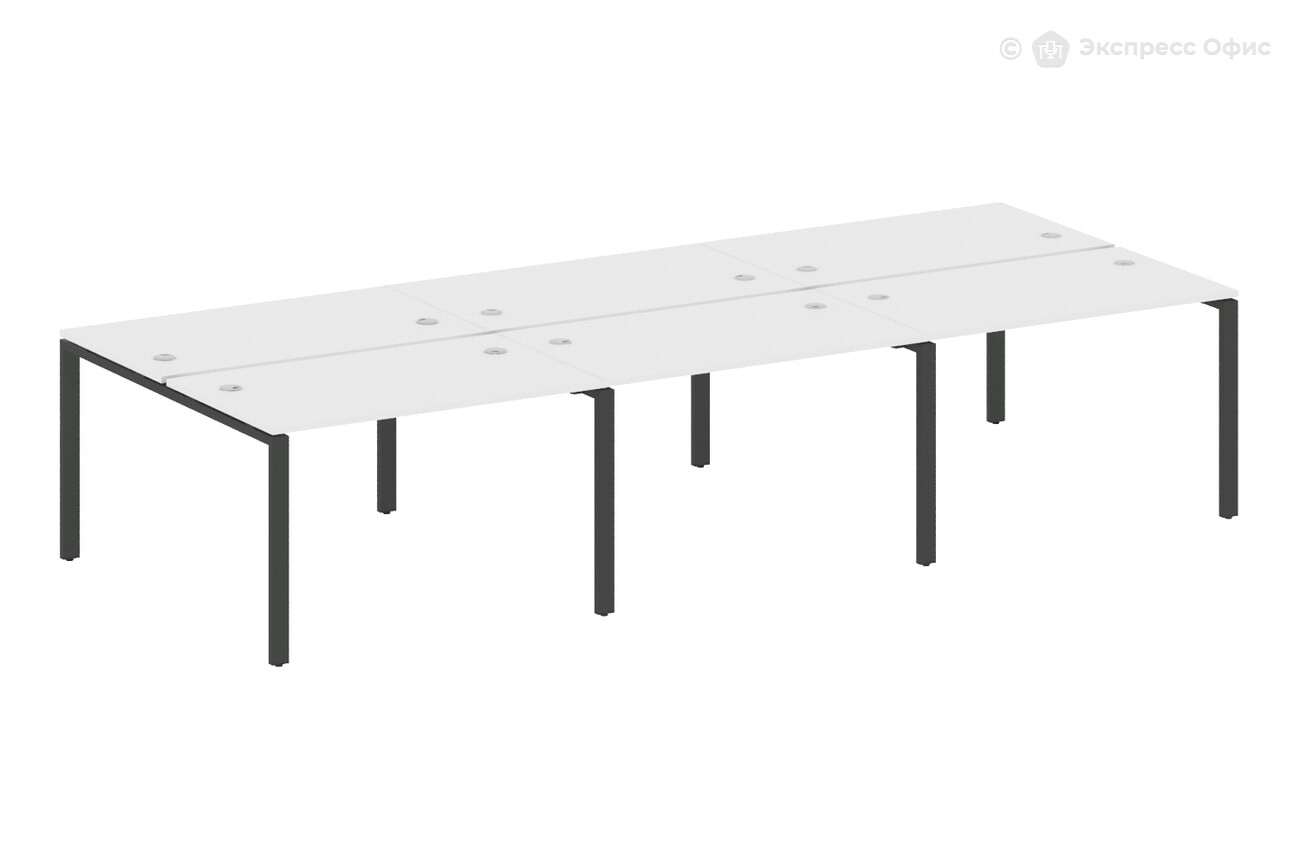 Стол-бенч на 6 мест на П-образном м/к Metal system style БП.СМ-6.2 - фото товара 1 из 3