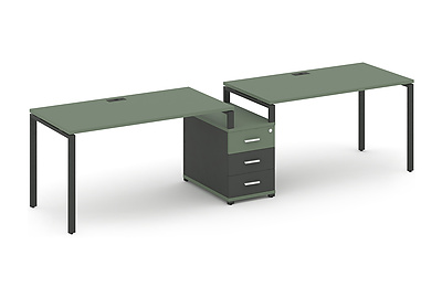 Стол-бенч на 2 места Concept CN.ORS-303 W - фото товара 1 из 3