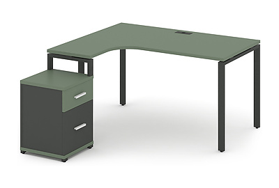 Стол письменный эргономичный левый Concept CN.SA-306(L) W - фото товара 2 из 4