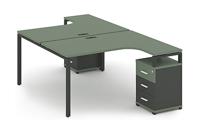 Стол-бенч с двумя опорными тумбами Concept CN.DSA-305 W - фото товара 1 из 4
