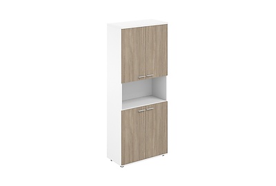 Шкаф для документов высокий с нишей Sigma SG.861.WH.OD.OD - фото товара 1 из 3