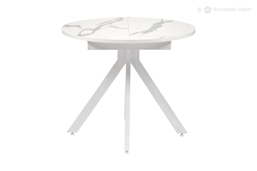  Стол обеденный Rudolf RF 0465 Белый мрамор/Белый - фото товара 1 из 3