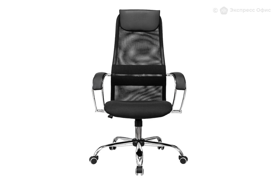  Кресло для руководителя Бюрократ CH-607SL Ткань черная Neo Black/Сетка черная TW-01 - фото товара 2 из 3