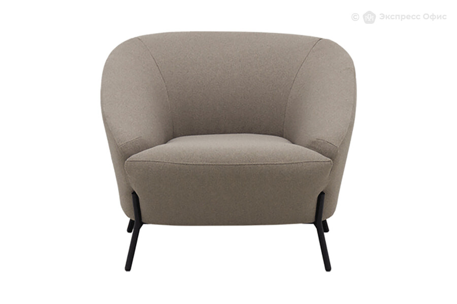  Кресло мягкое Брокко А-14/1 Рогожка Woolly 230 (коричневая) - фото товара 2 из 3