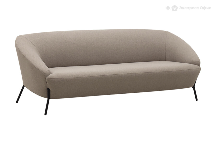  Диван офисный 3-х местный Брокко А-14/4 Рогожка Woolly 230 (коричневая) - фото товара 1 из 3