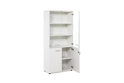 Шкаф для документов комбинированный Tour Light 80H009 W3 alum - фото товара 2 из 6