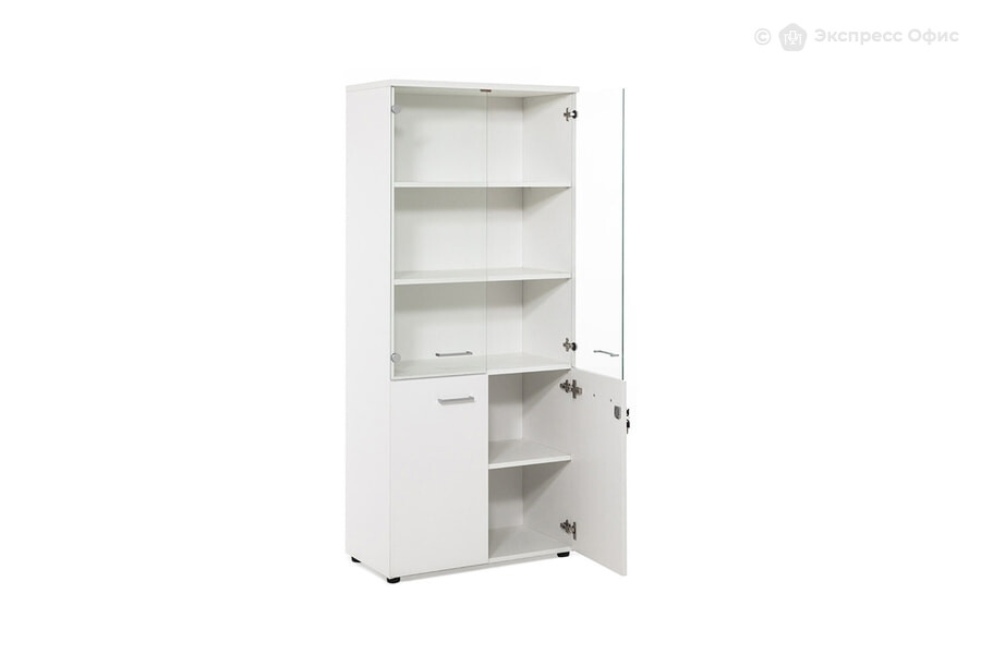 Шкаф для документов комбинированный Tour Light 80H009 W3 alum - фото товара 2 из 7