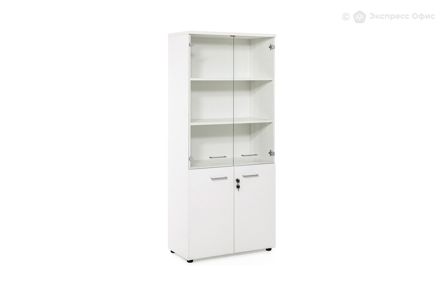  Шкаф для документов комбинированный Tour Light 80H009 W3 alum Белый - фото товара 1 из 3