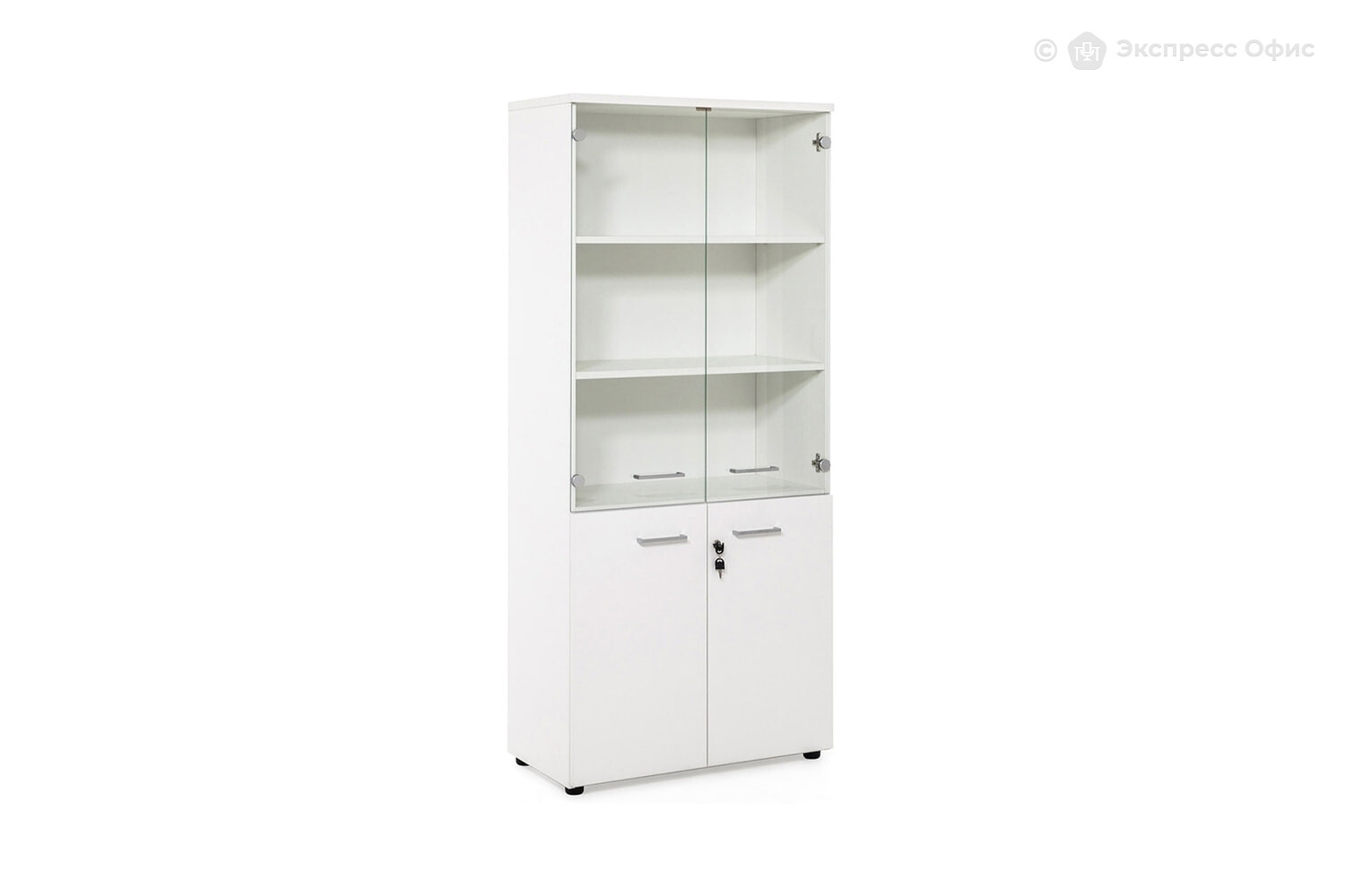 Шкаф для документов комбинированный Tour Light 80H009 W3 alum - фото товара 1 из 7