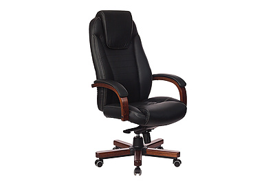 Кресло для руководителя Бюрократ T-9923WALNUT/BLACK - фото товара 1 из 10