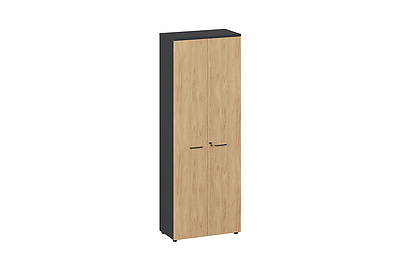 Шкаф для документов высокий с полками Flex FLEX 221 cabinet shelves black - фото товара 1 из 3