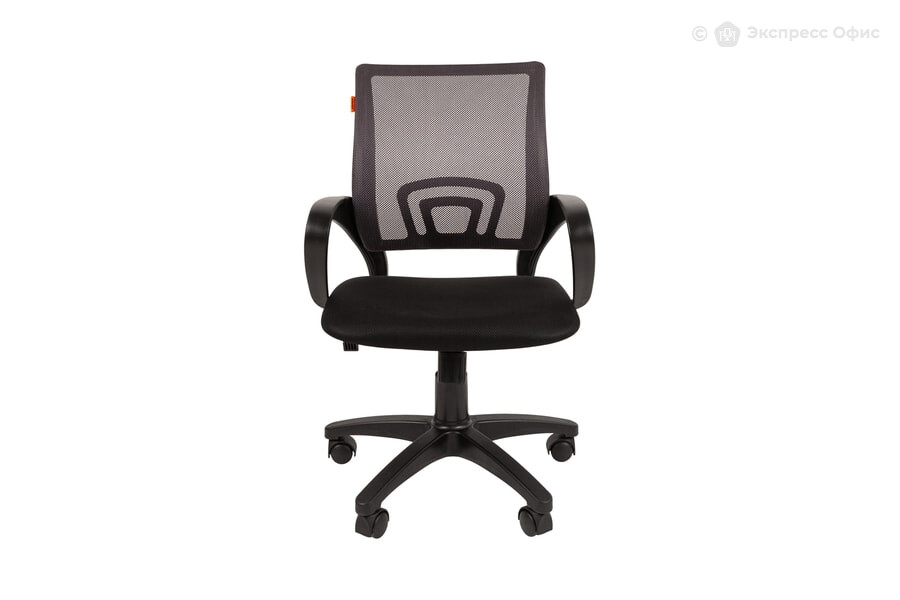  Кресло офисное Chairman 696 Ткань TW-11 (черная)/Сетка серая TW-04 - фото товара 2 из 3