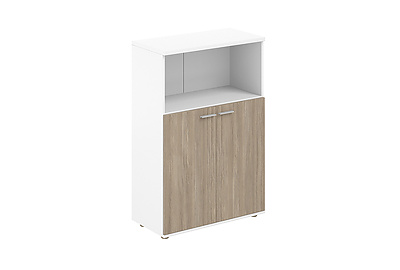 Шкаф для документов средний с нишей Sigma SG.843.WH.OD - фото товара 1 из 3