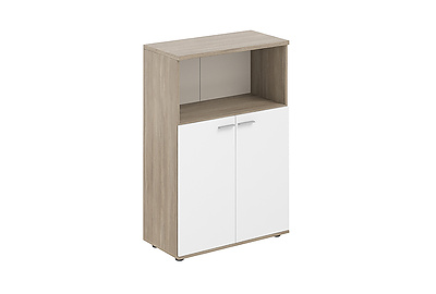 Шкаф для документов средний с нишей Sigma SG.843.OD.WH - фото товара 1 из 3