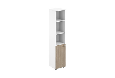 Шкаф для документов высокий полуоткрытый левый Sigma SG.832.WH.OD.L - фото товара 1 из 3