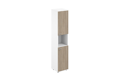 Шкаф для документов высокий с нишей правый Sigma SG.846.WH.OD.OD.R - фото товара 1 из 3